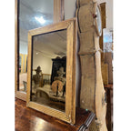19th Century French Louis XVI Small Giltwood Mirror