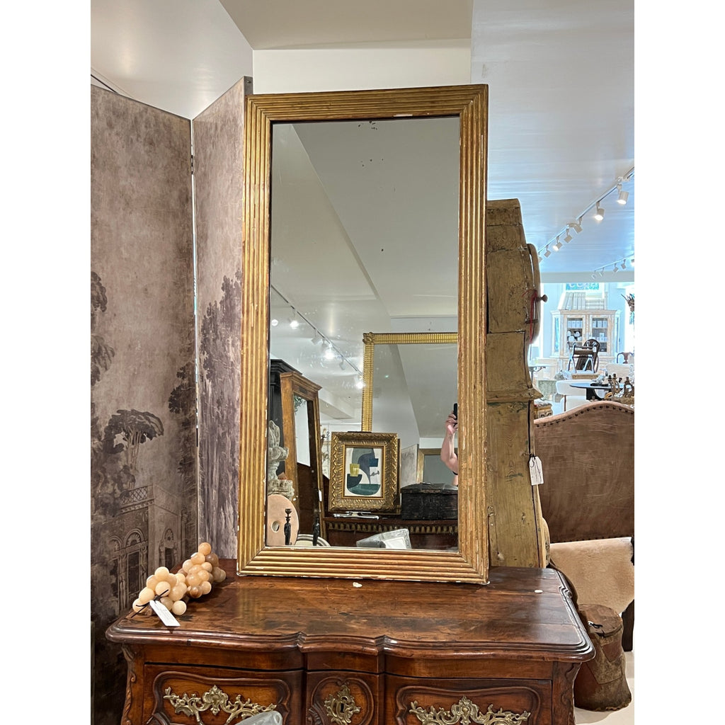19th Century French Louis XVI Giltwood Mirror