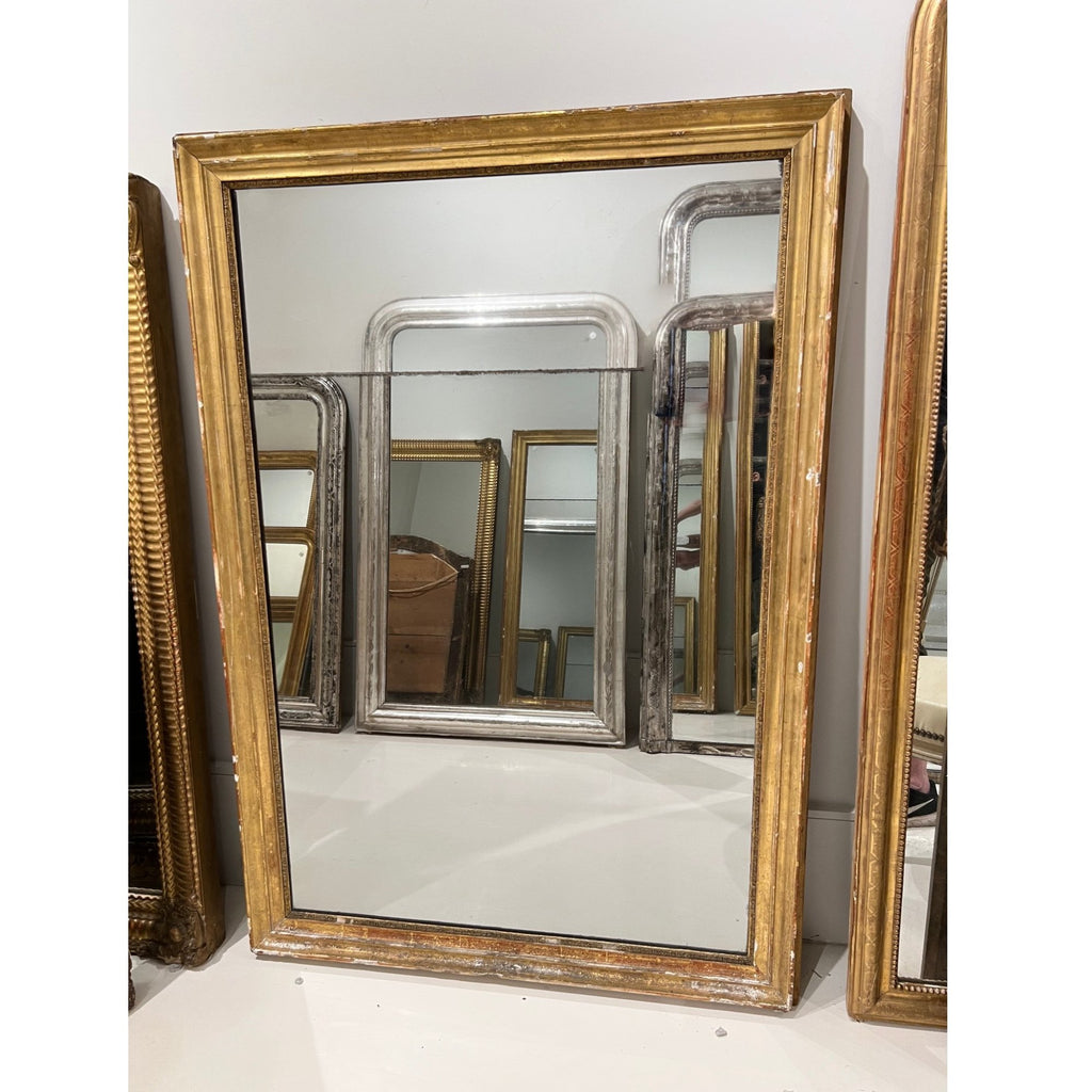 19th Century French Louis XVI Gilded Mirror