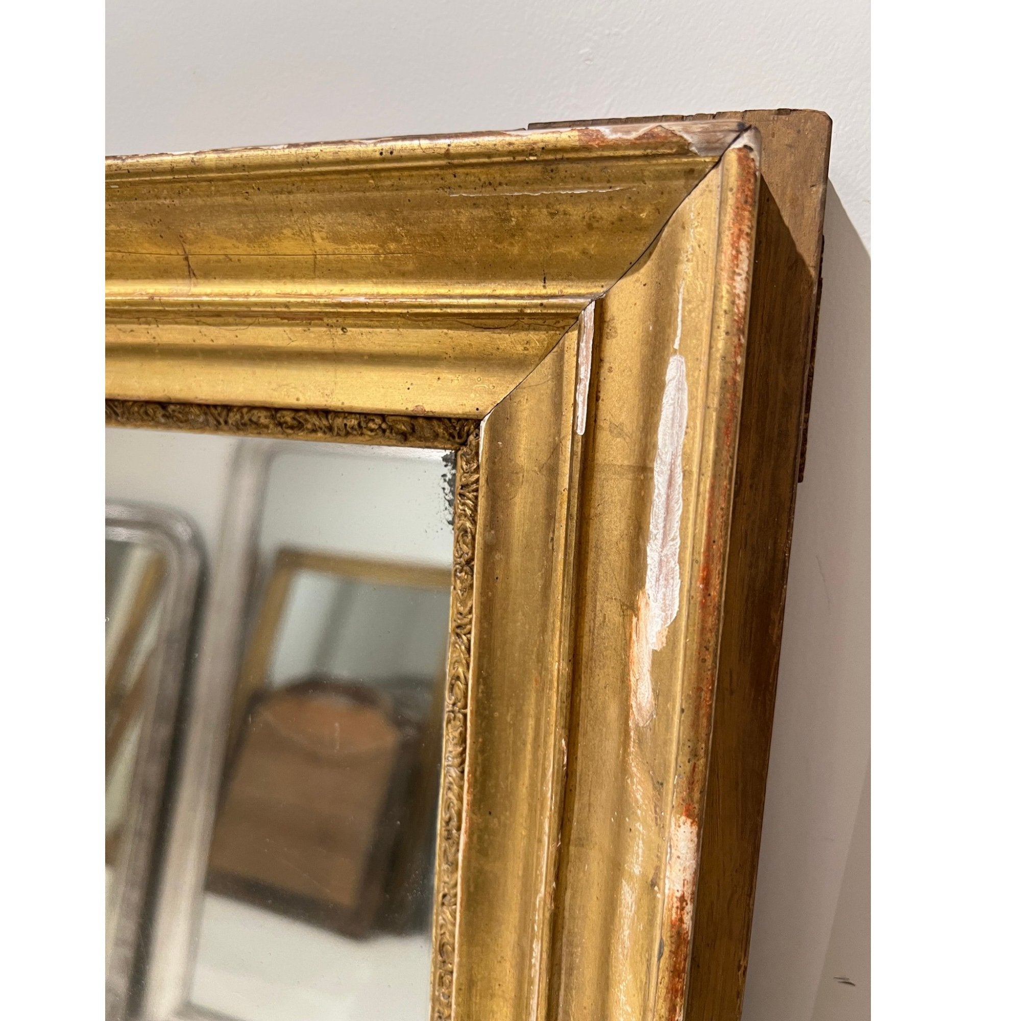 19th Century French Louis XVI Gilded Mirror