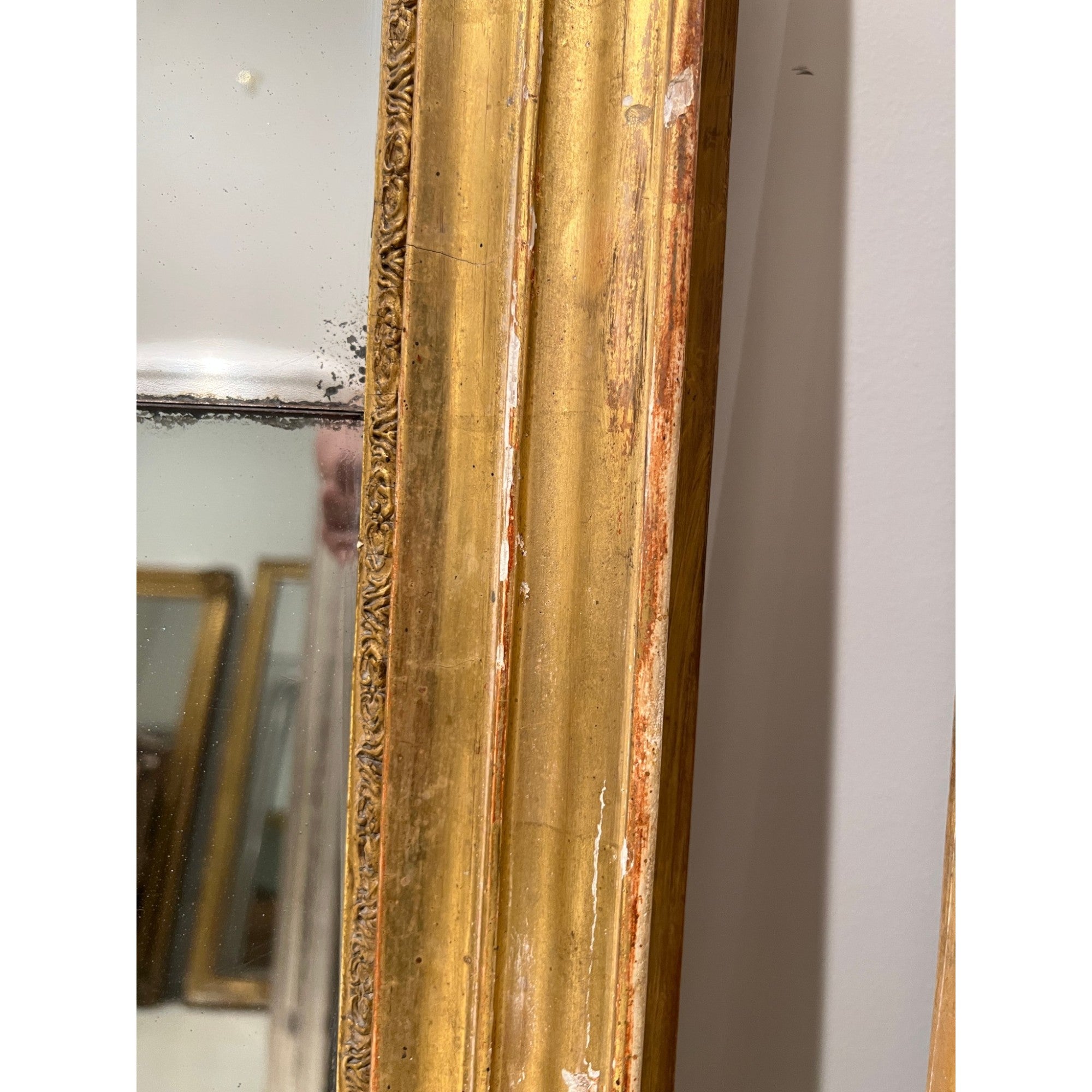 19th Century French Louis XVI Gilded Mirror