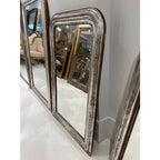 19th Century French Silver Louis Philippe Medium Mirror