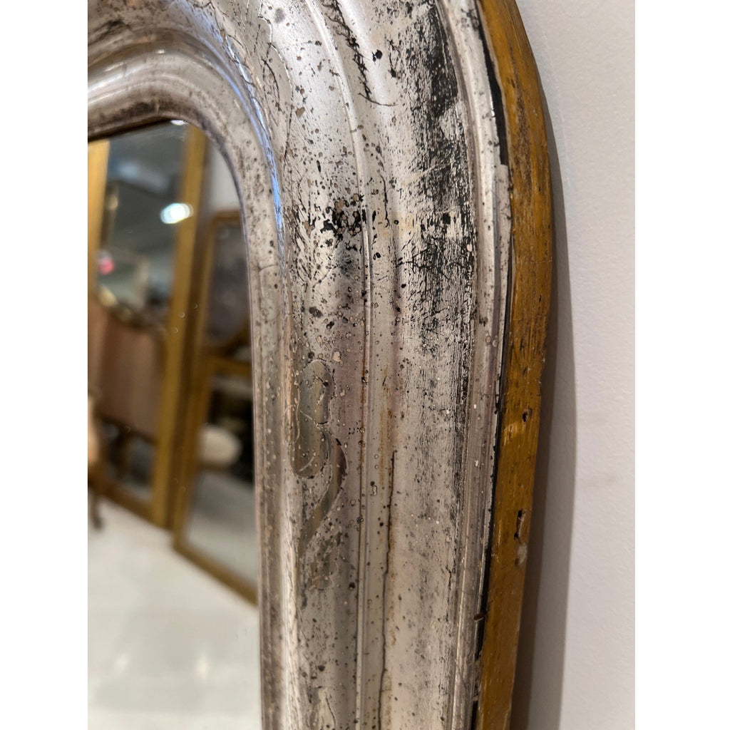 19th Century French Silver Louis Philippe Large Mirror