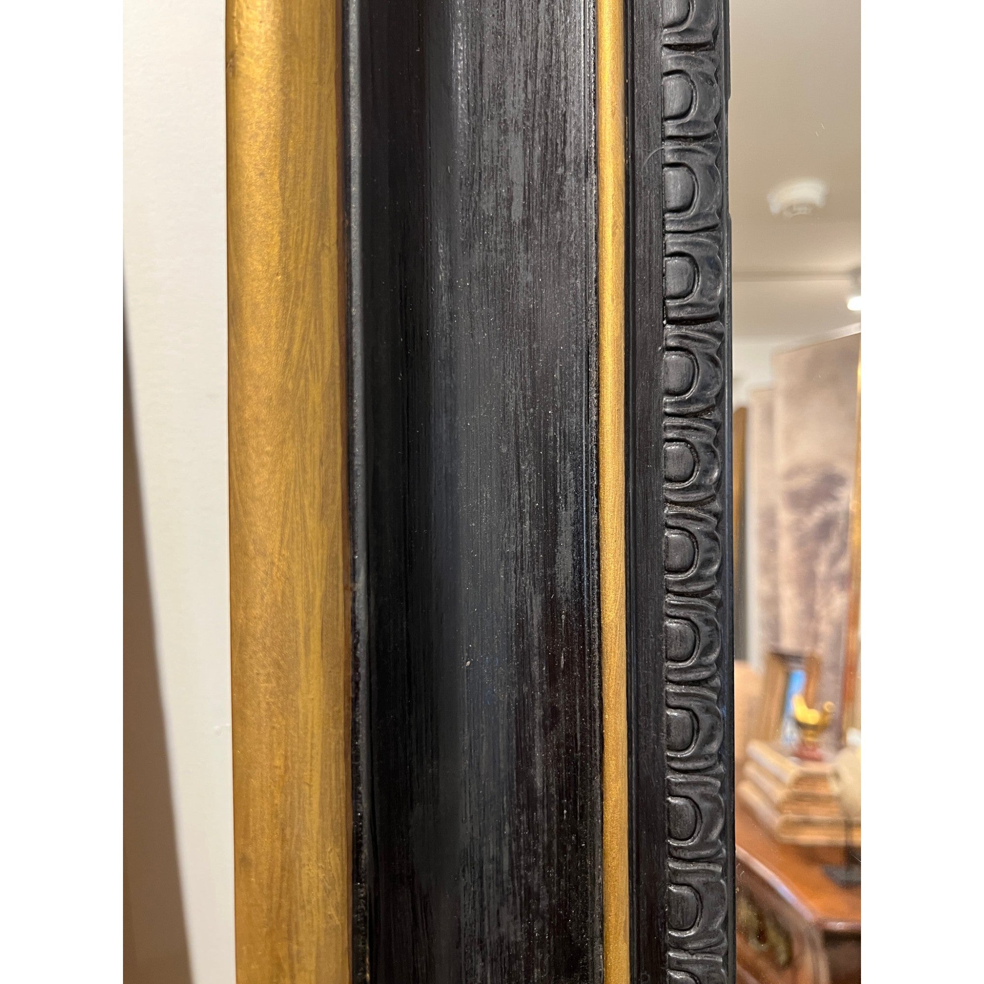 19th Century French Napoleon III Large Floor Mirror