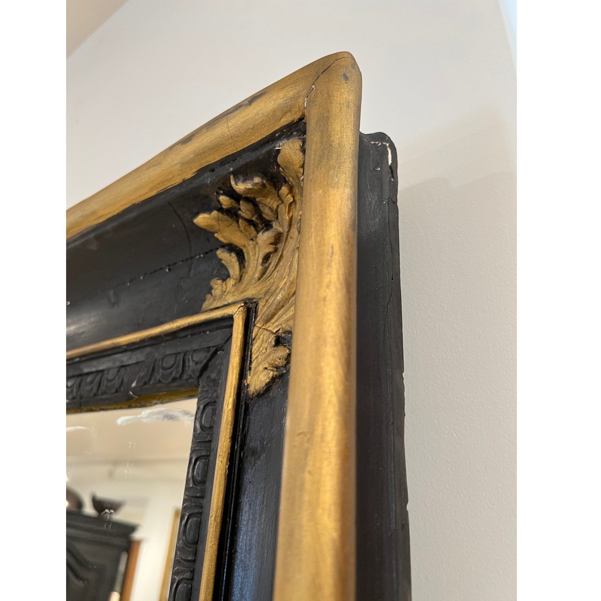 19th Century French Napoleon III Large Floor Mirror