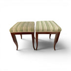Early 19th Century French Pair of Walnut Directoire Stools