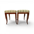 Early 19th Century French Pair of Walnut Directoire Stools