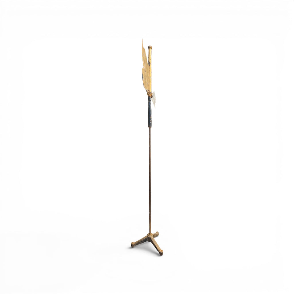 19th Century French Gilded Tole/Iron Weather Vane