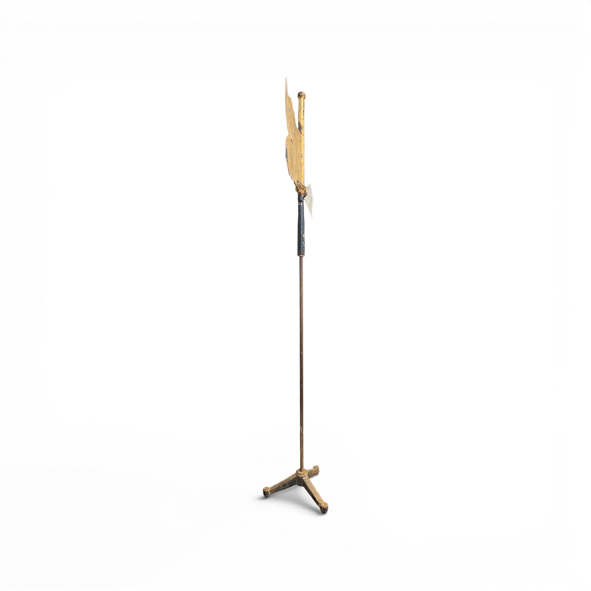 19th Century French Gilded Tole/Iron Weather Vane