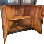18th Century Italian Ebonized Corner Cabinet