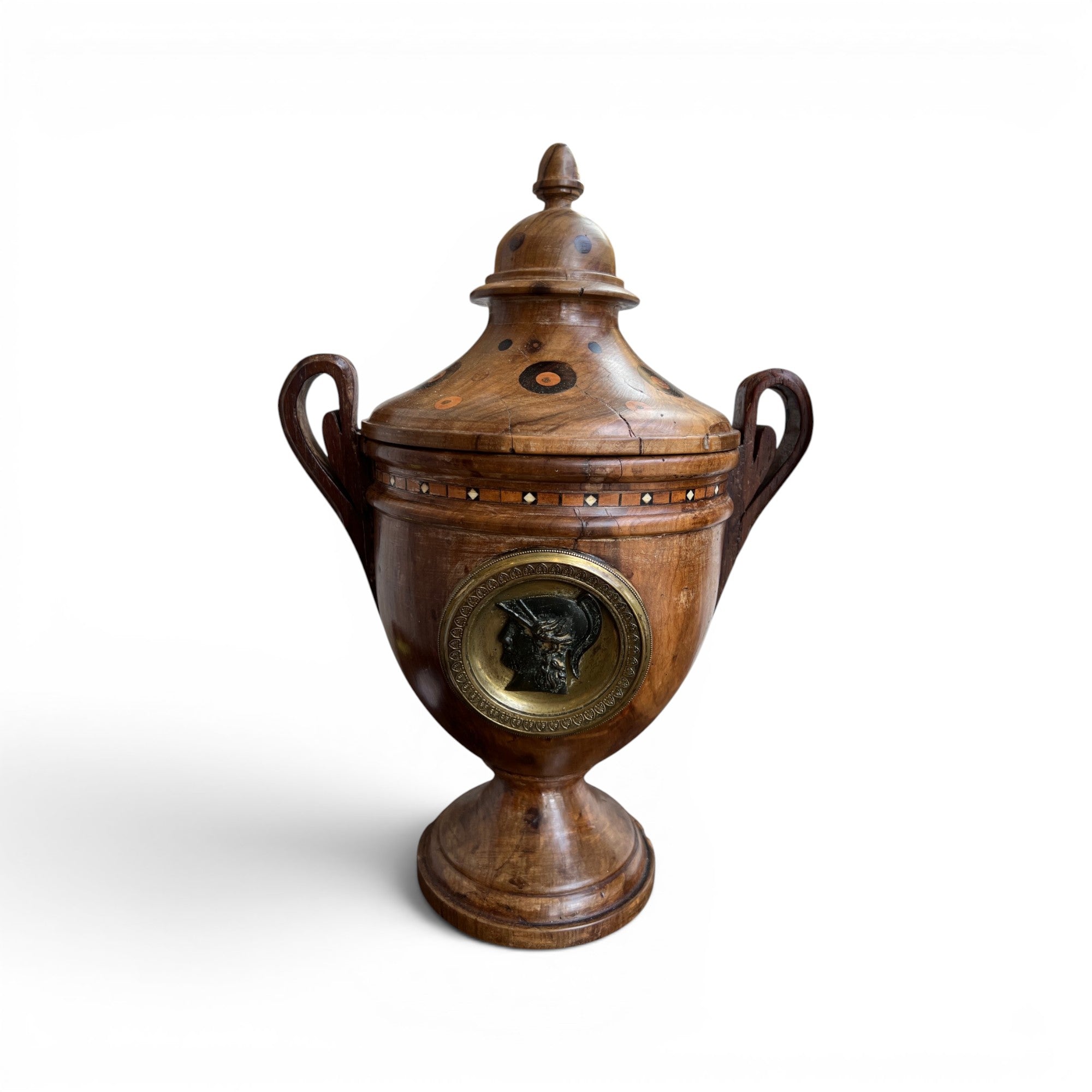 Early 20th Century European Marquetry Urn