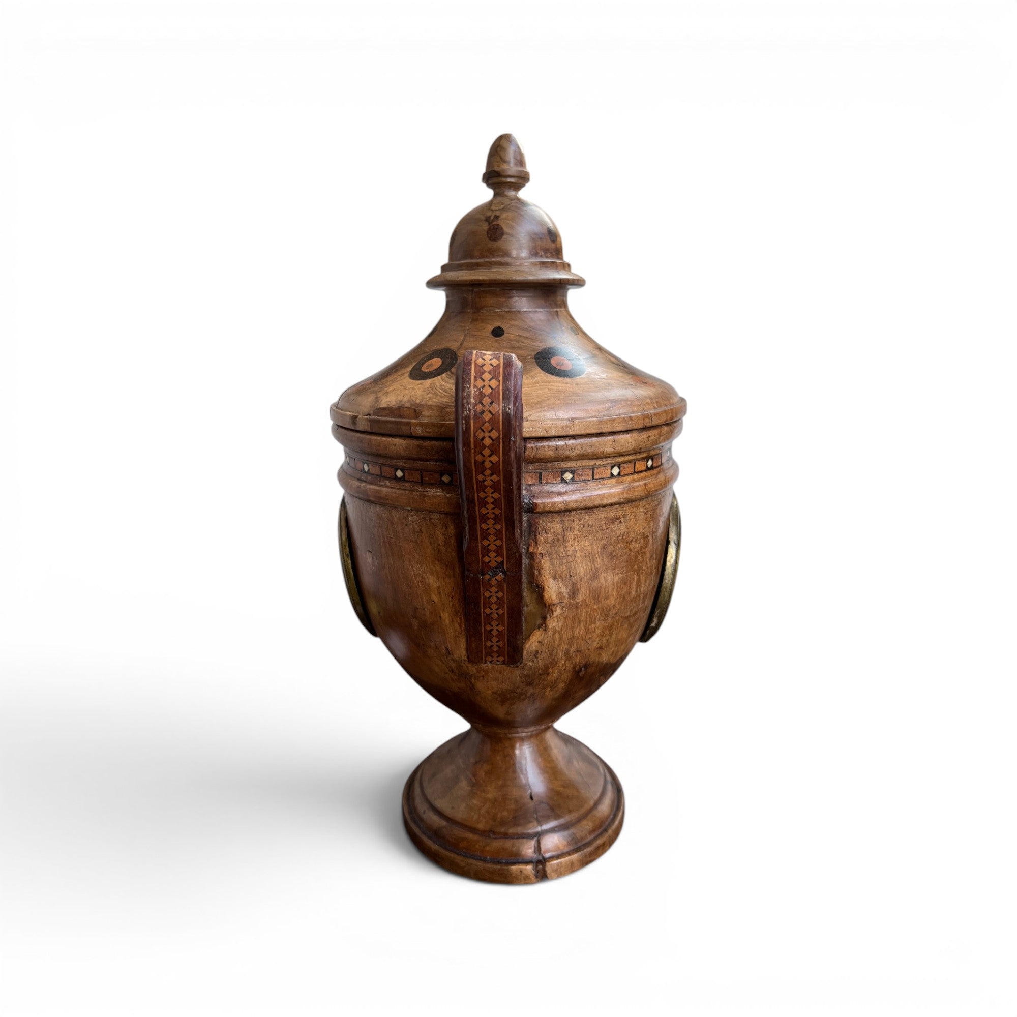 Early 20th Century European Marquetry Urn