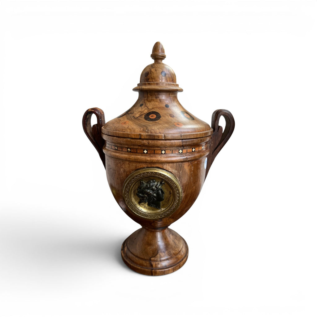 Early 20th Century European Marquetry Urn
