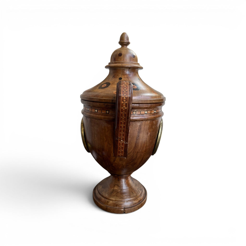 Early 20th Century European Marquetry Urn