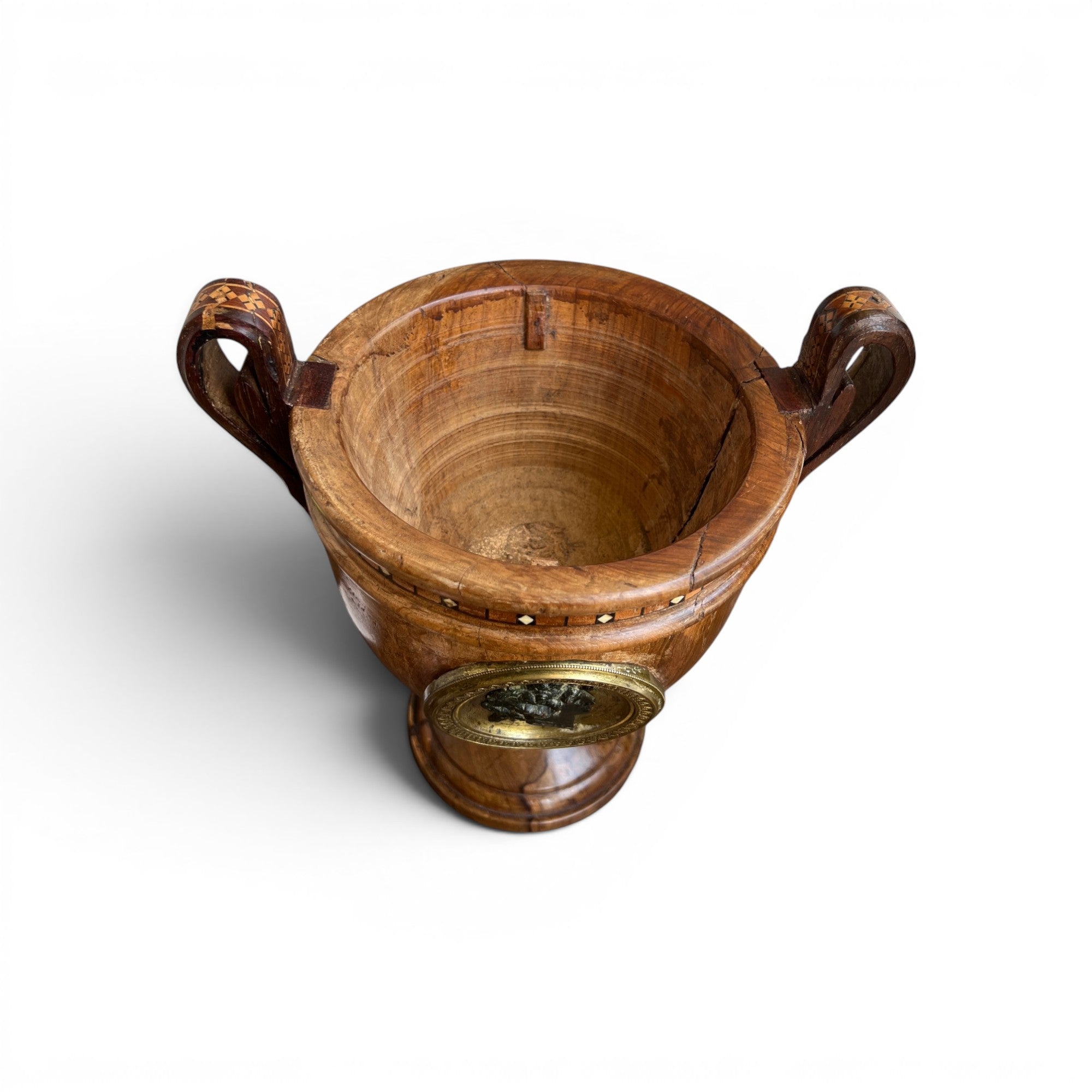 Early 20th Century European Marquetry Urn