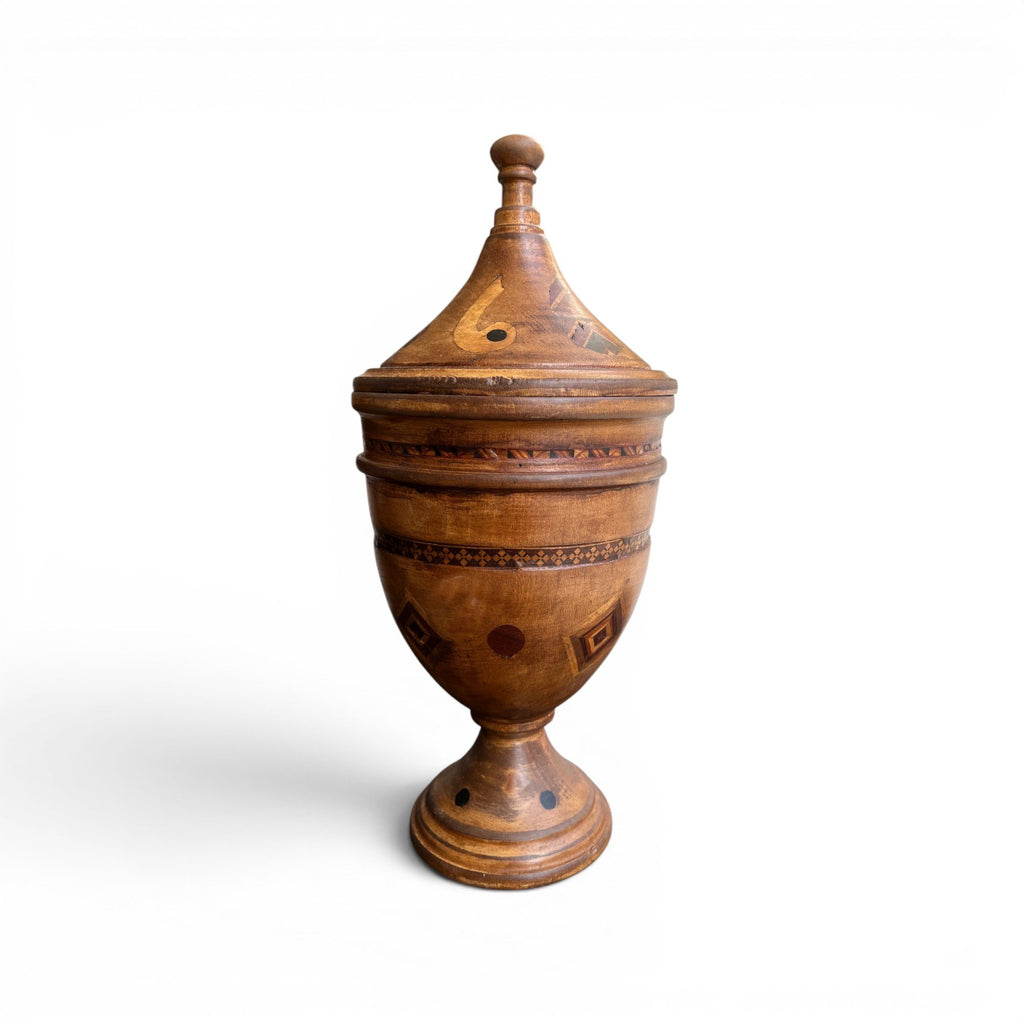 Early 20th Century European Marquetry Urn