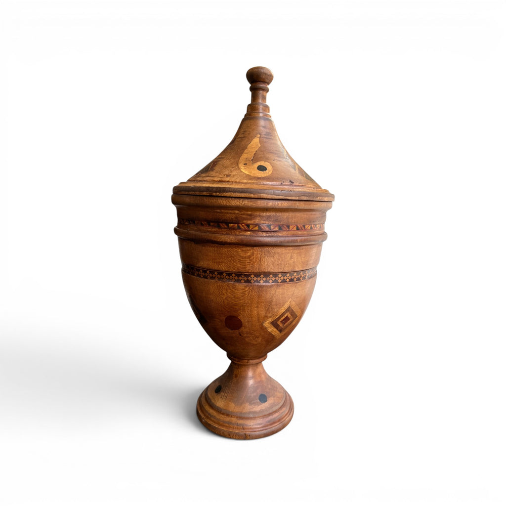 Early 20th Century European Marquetry Urn