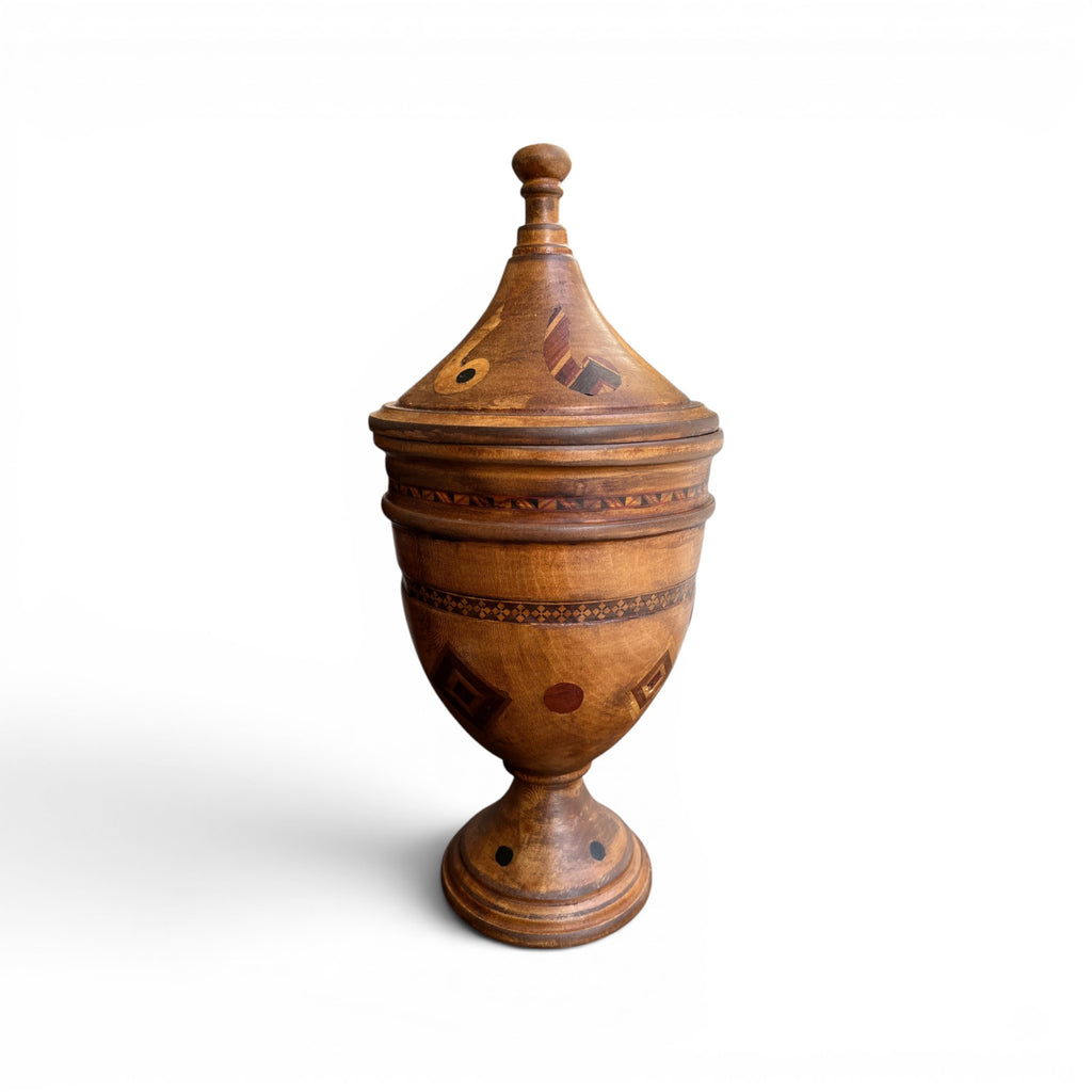 Early 20th Century European Marquetry Urn