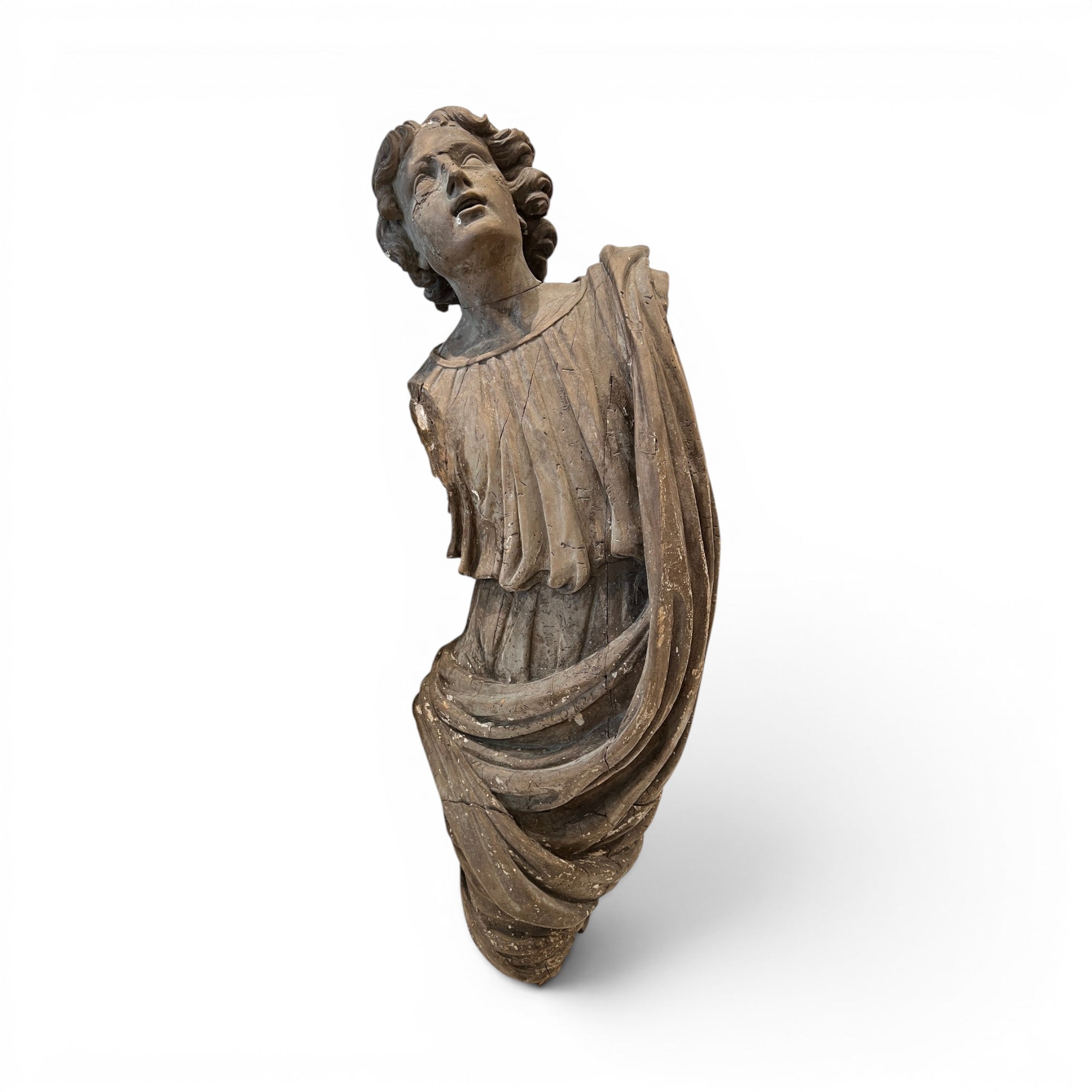17th Century Belgian Linden Wood Statue of Mary Magdalene