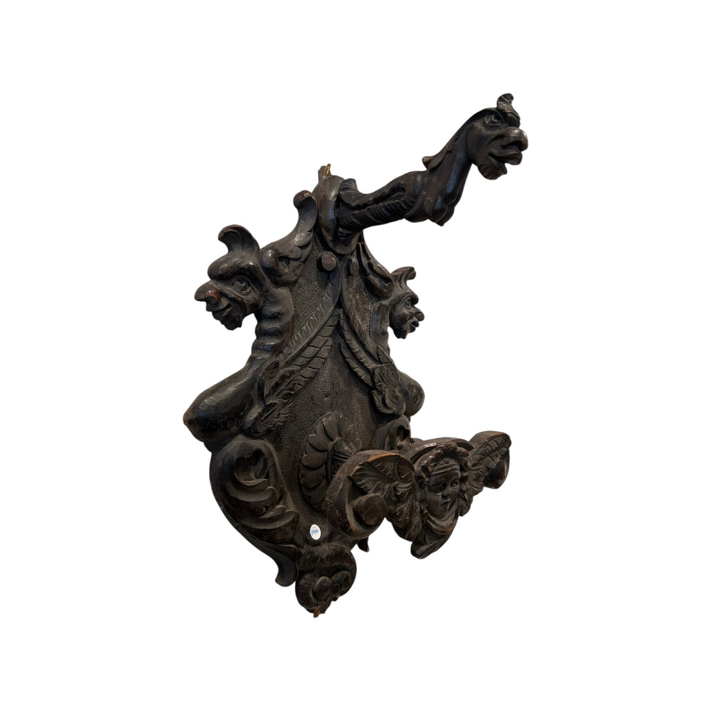 Mid-Century French Pair of Wall Coat Hangers from Chateau in Lombardia