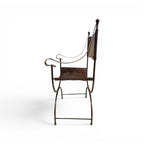 Early 20th Century Pair of Savonarola Chairs