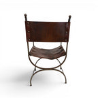 Early 20th Century Pair of Savonarola Chairs