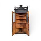 18th Century Italian Ebonized Corner Cabinet