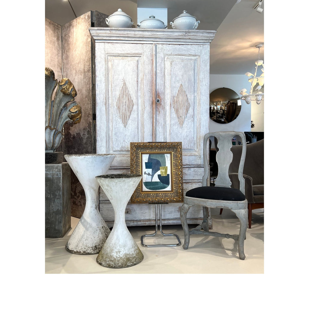 18th Century Swedish Gustavian Cabinet with Reeded Diamonds