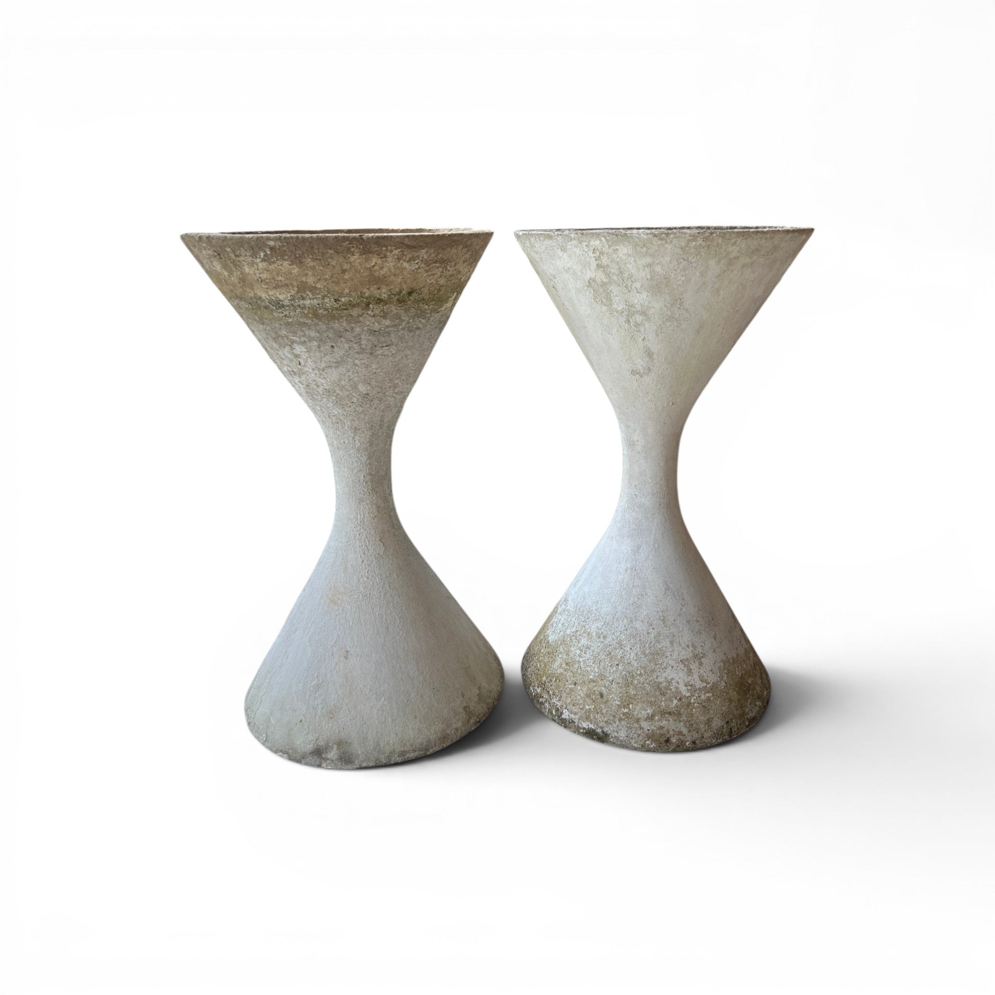 Mid-Century Swiss Pair of Willy Guhl Diablo Planters - Small