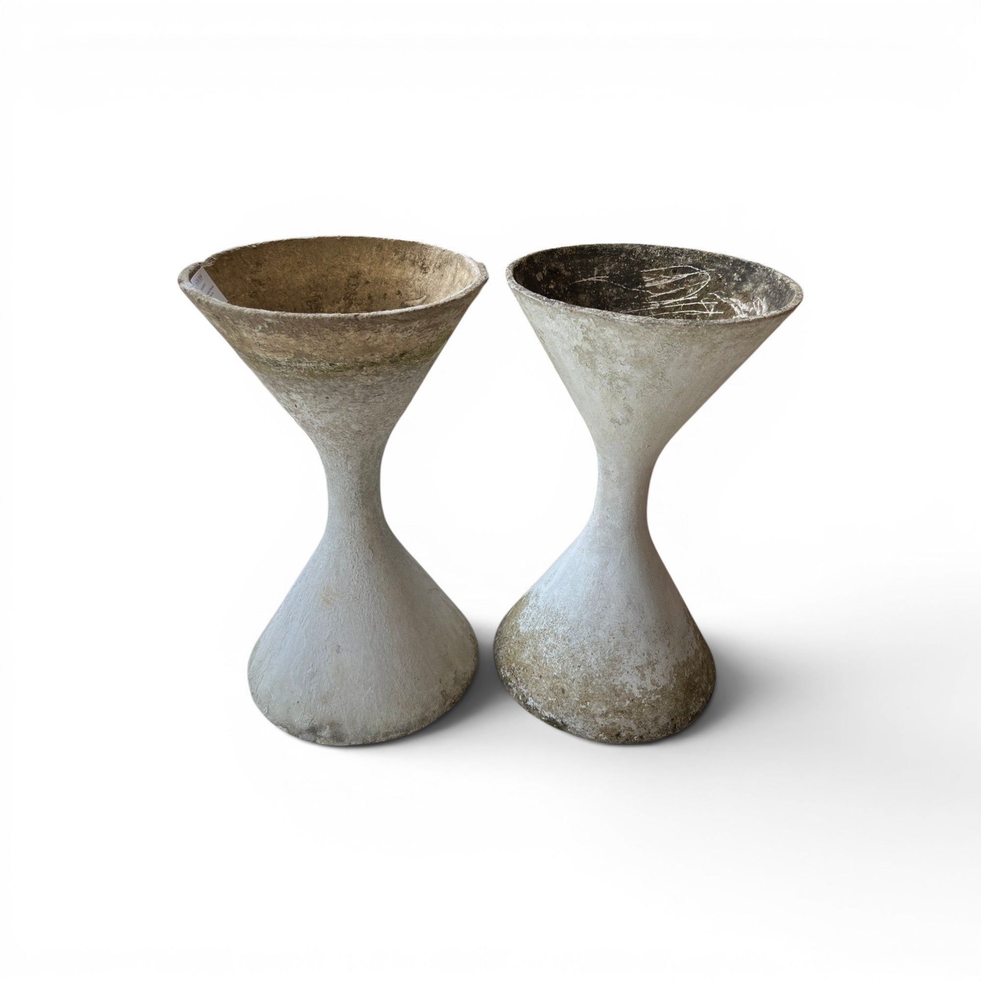 Mid-Century Swiss Pair of Willy Guhl Diablo Planters - Small