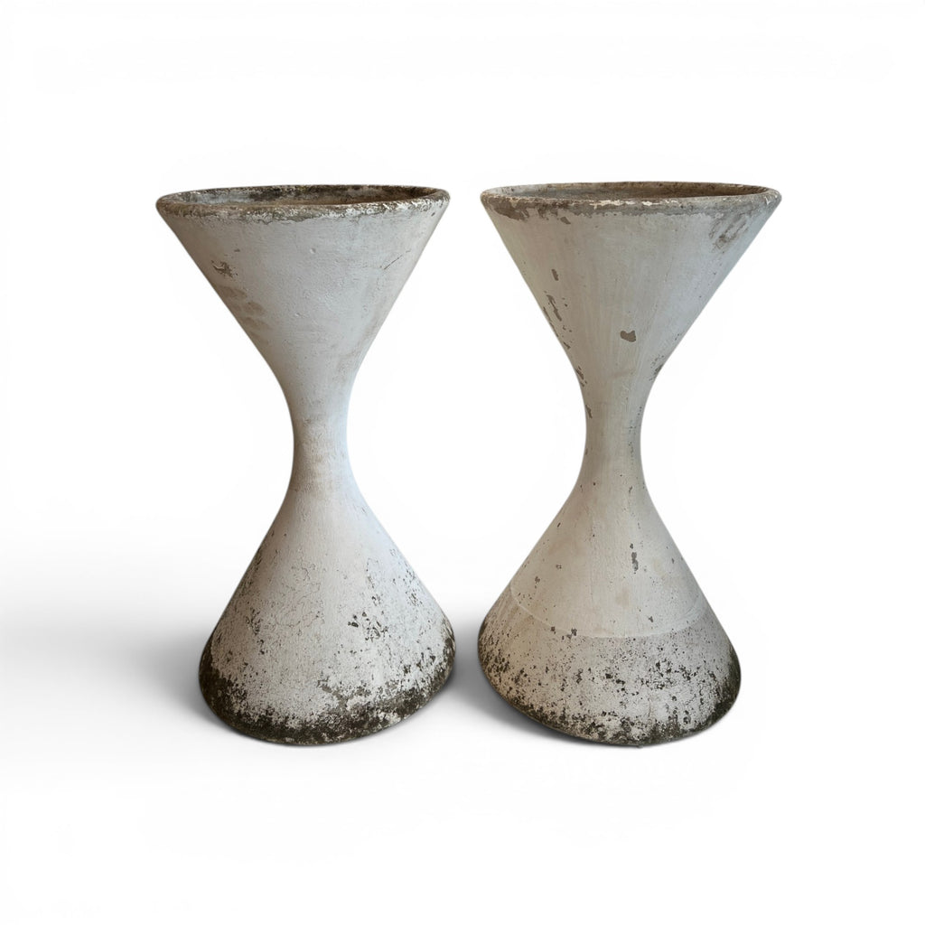 Mid-Century Swiss Pair of Willy Guhl Diablo Planters - Medium