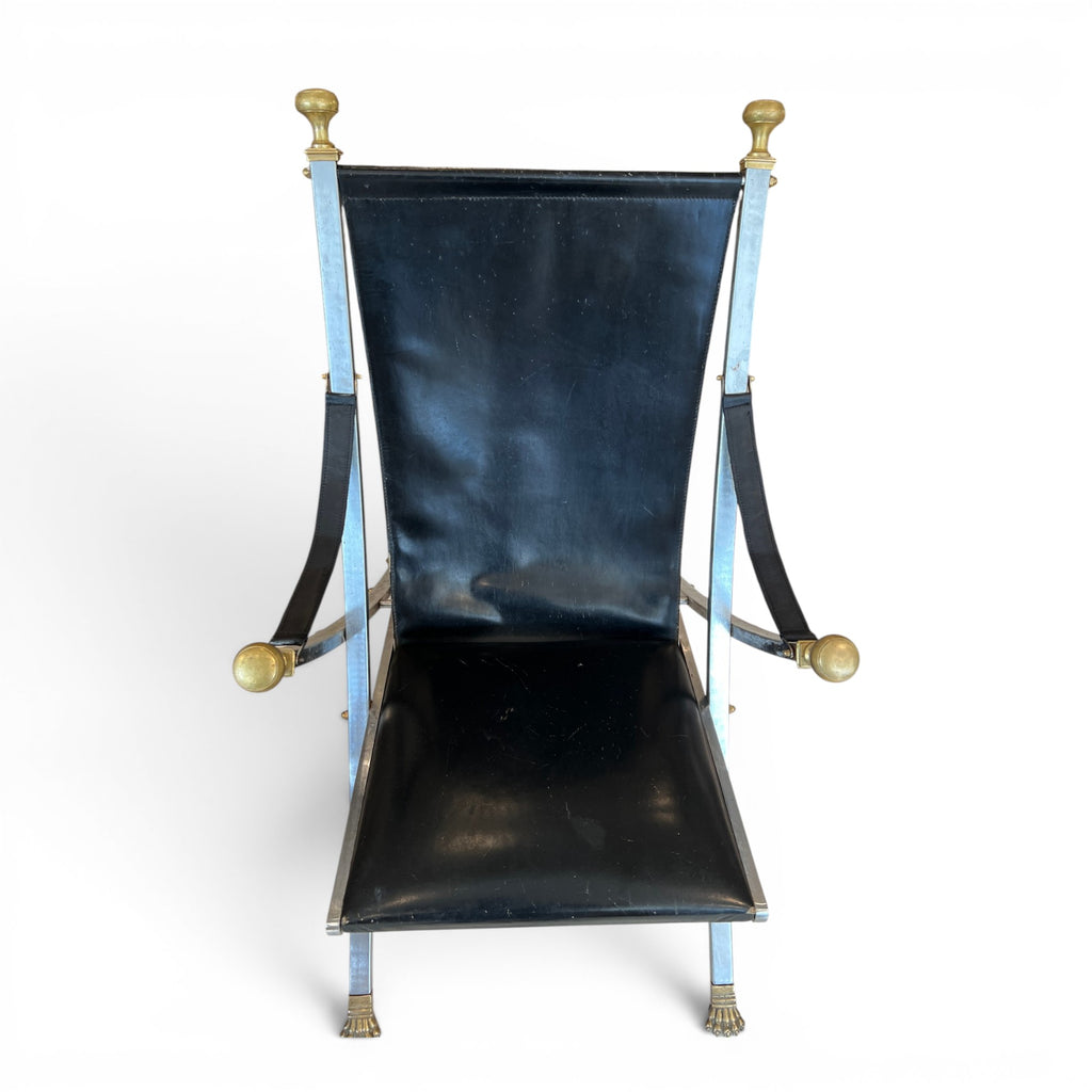 Mid-Century French Pair of Maison Jansen Folding Chairs