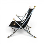 Mid-Century French Pair of Maison Jansen Folding Chairs
