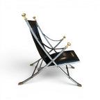 Mid-Century French Pair of Maison Jansen Folding Chairs