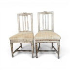 18th Century Swedish Pair of Chairs from Stockholm - Stamped by Maker