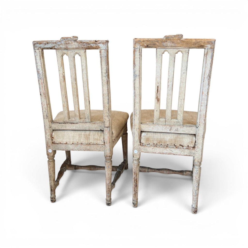 18th Century Swedish Pair of Chairs from Stockholm - Stamped by Maker