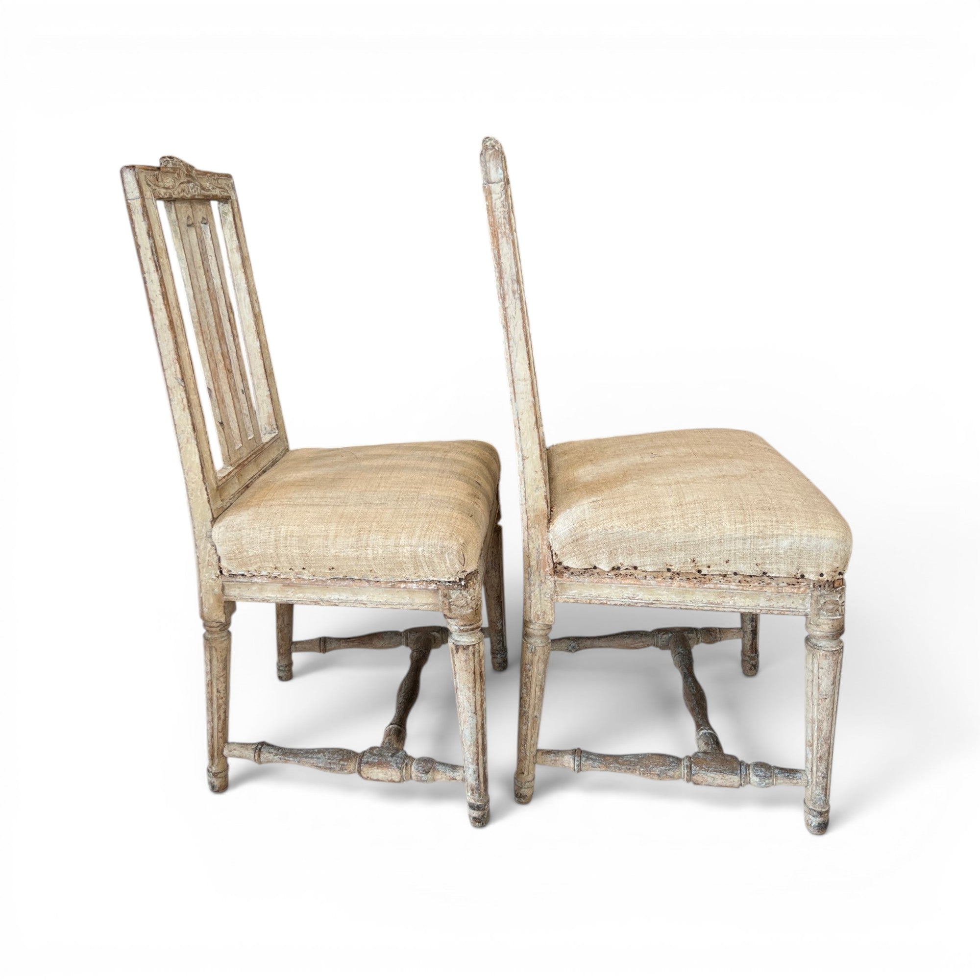 18th Century Swedish Pair of Chairs from Stockholm - Stamped by Maker