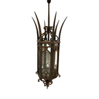 19th Century Italian Antique Gothic Iron Lantern