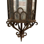 19th Century Italian Antique Gothic Iron Lantern