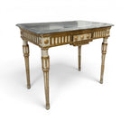 18th Century Italian Louis XVI Console with Grey Marble Top