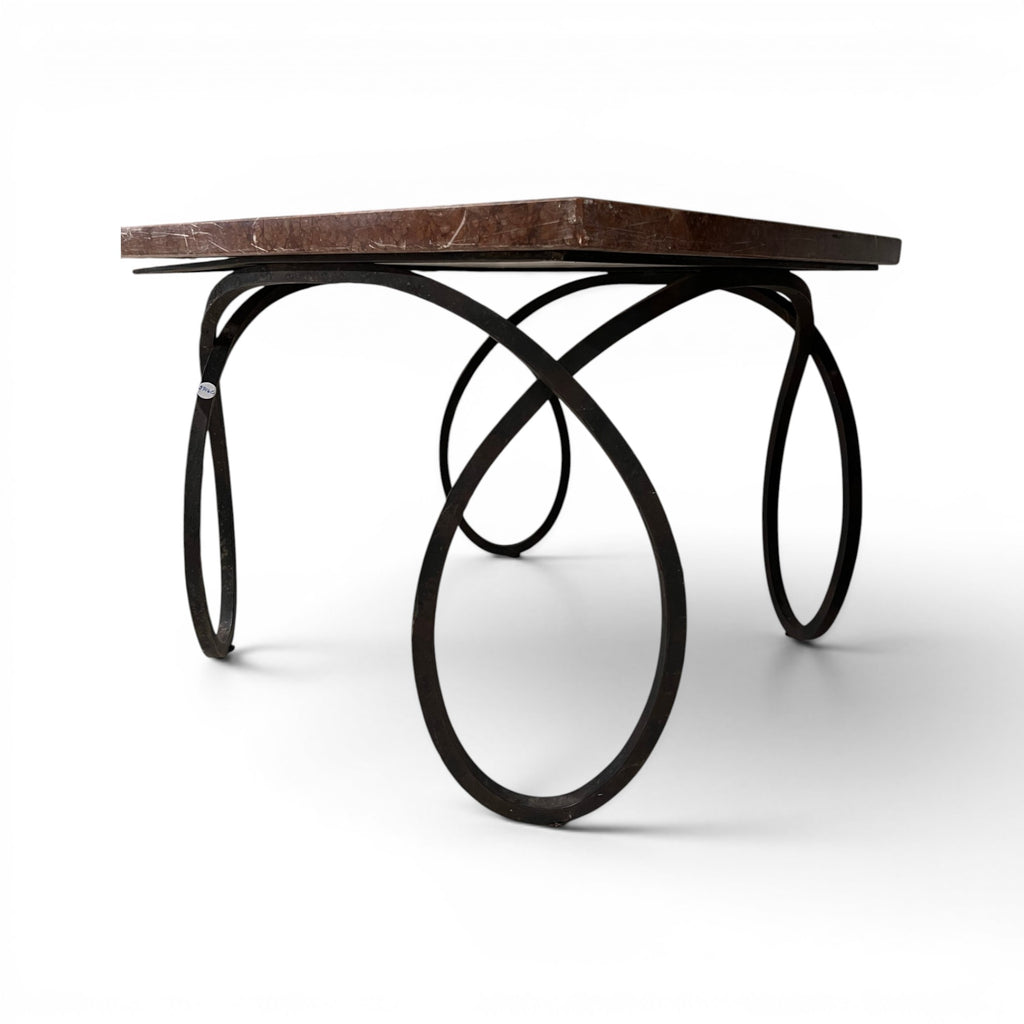 Early 20th Century French Coffee Table with Marble Top