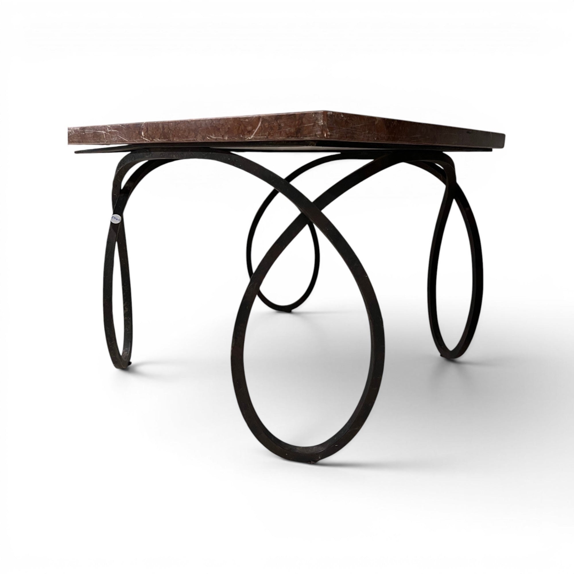 Early 20th Century French Coffee Table with Marble Top