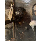 17th Century Venetian Painting of Jesus and Emanus Pilgrims