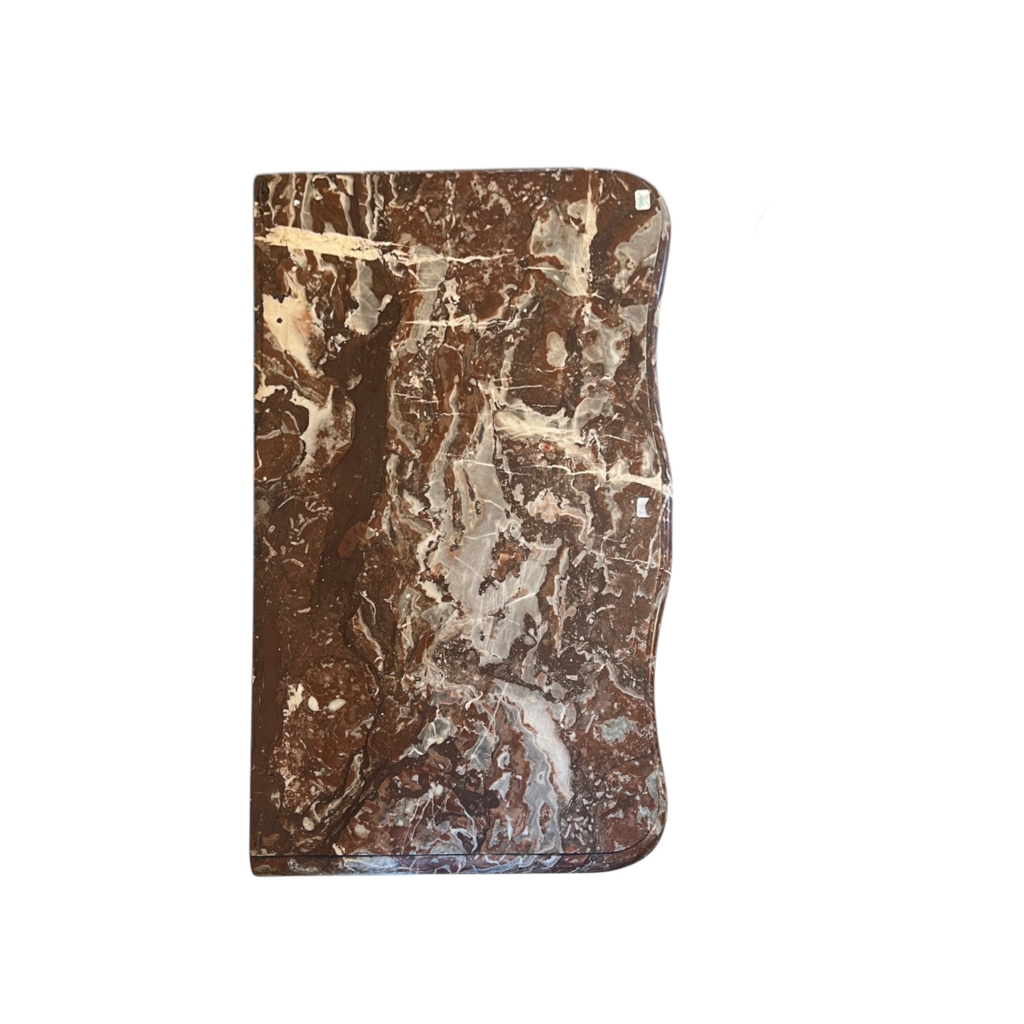 18th Century French Gilded Console with Marble Top and Hoof Foot