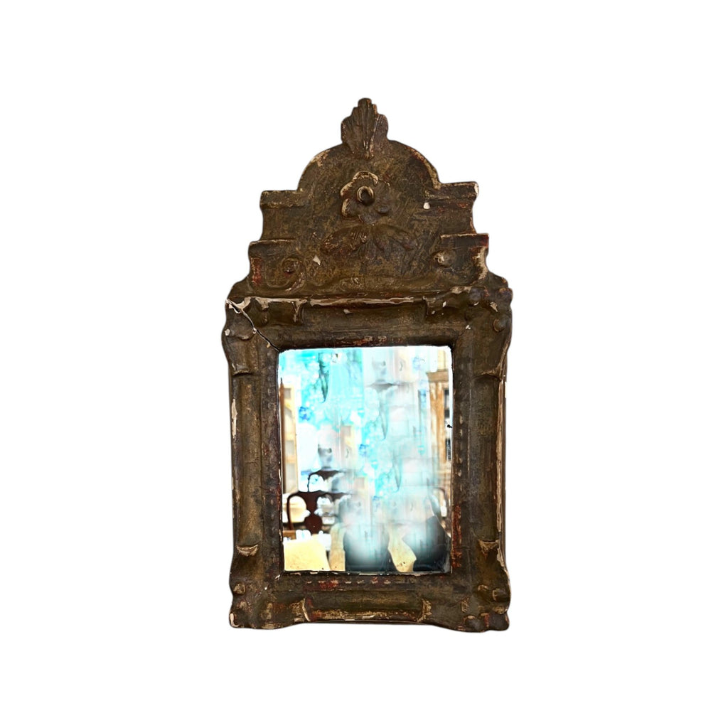 18th Century French Small Gilded Mirror