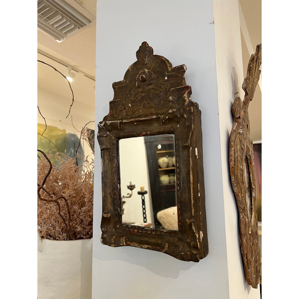 18th Century French Small Gilded Mirror