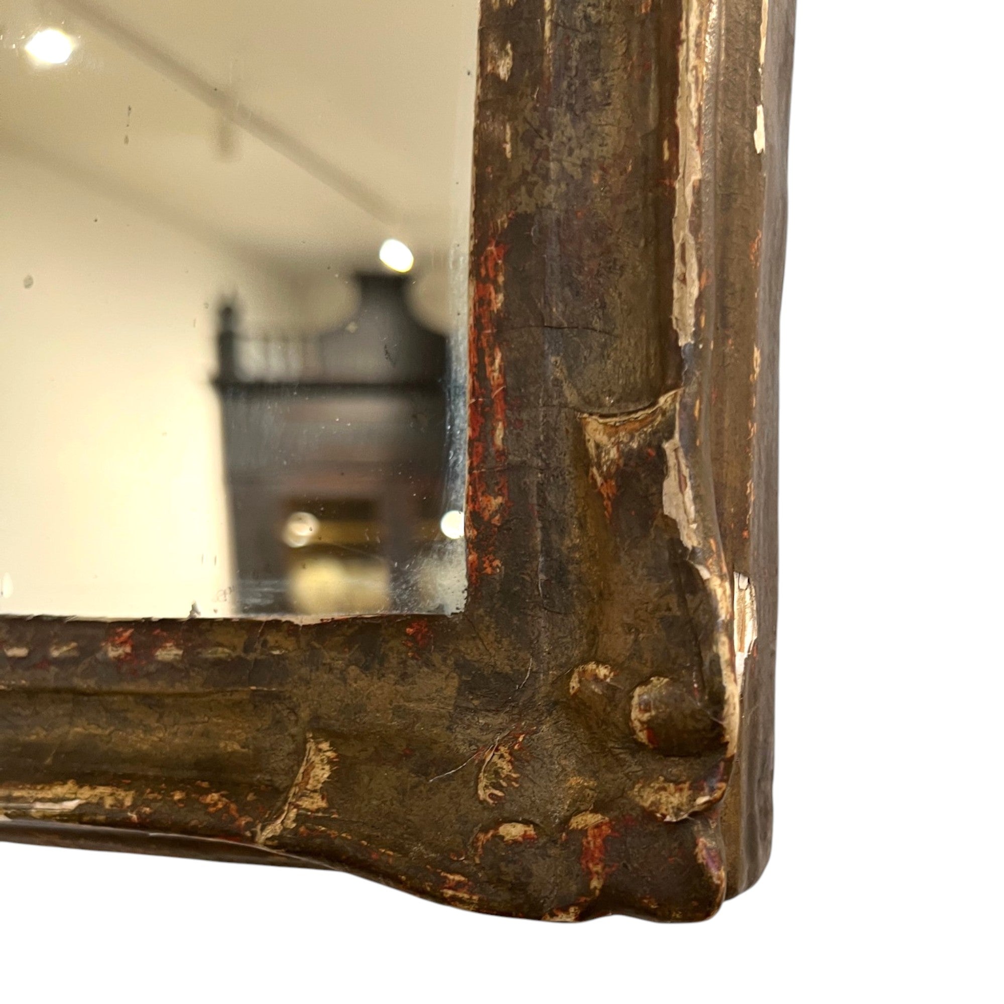 18th Century French Small Gilded Mirror