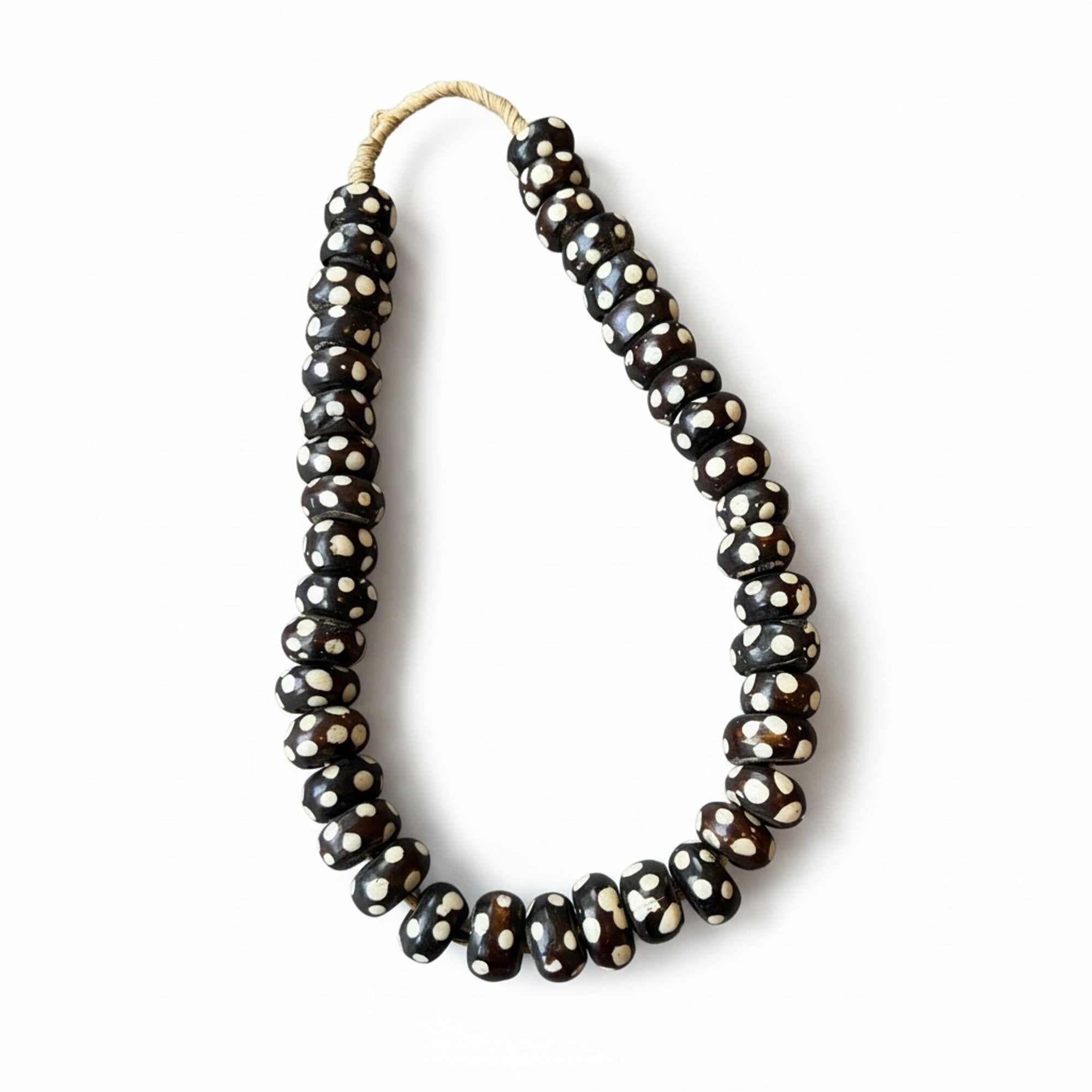 Black & White Bone Beads