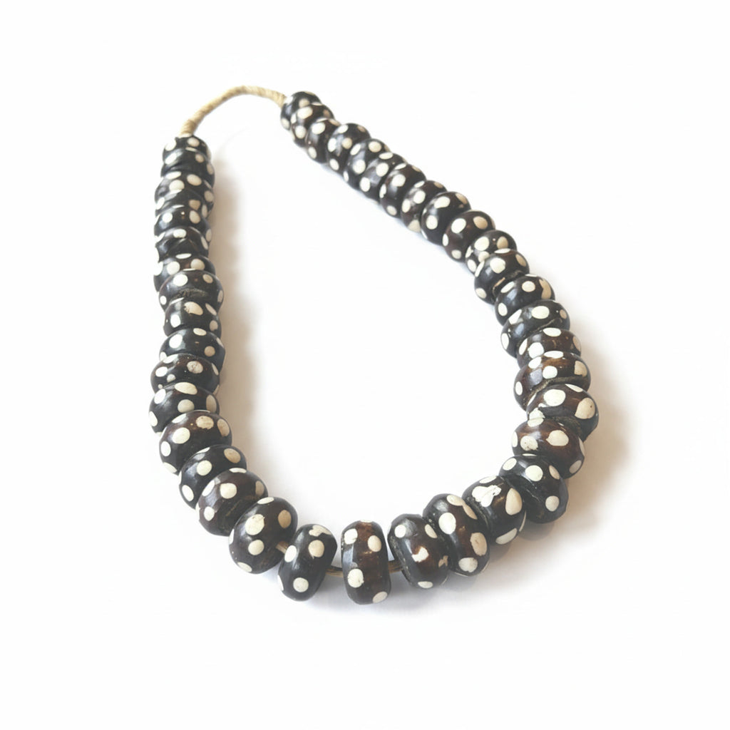 Black & White Bone Beads