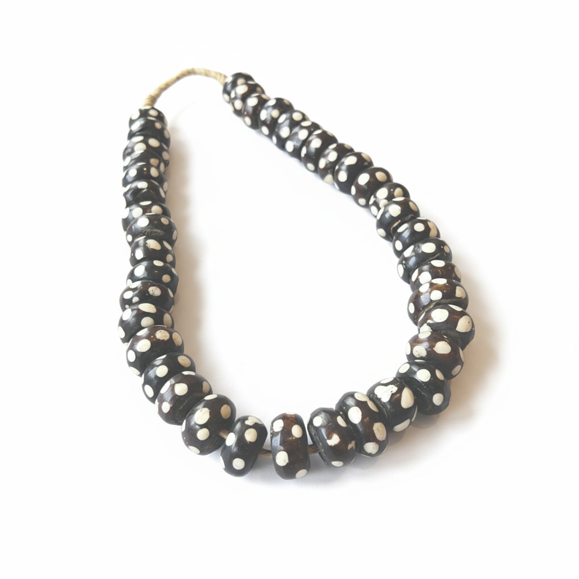 Black & White Bone Beads